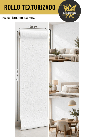 Papel Adhesivo Texturizado Blanco Relieve Suave