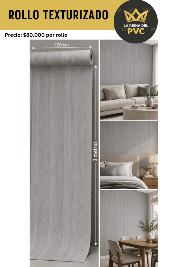 Papel Adhesivo Texturizado Gris Líneas Verticales